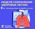 В честь Всемирного дня по борьбе с астмой с 6 по 12 мая минздравом России объявлена неделя сохранения здоровья лёгких
